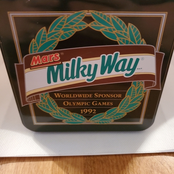 Vintage Mars Milky Way 1992 Olympic Games Collectible Tin Sponsor EMPTY - Picture 2 of 7